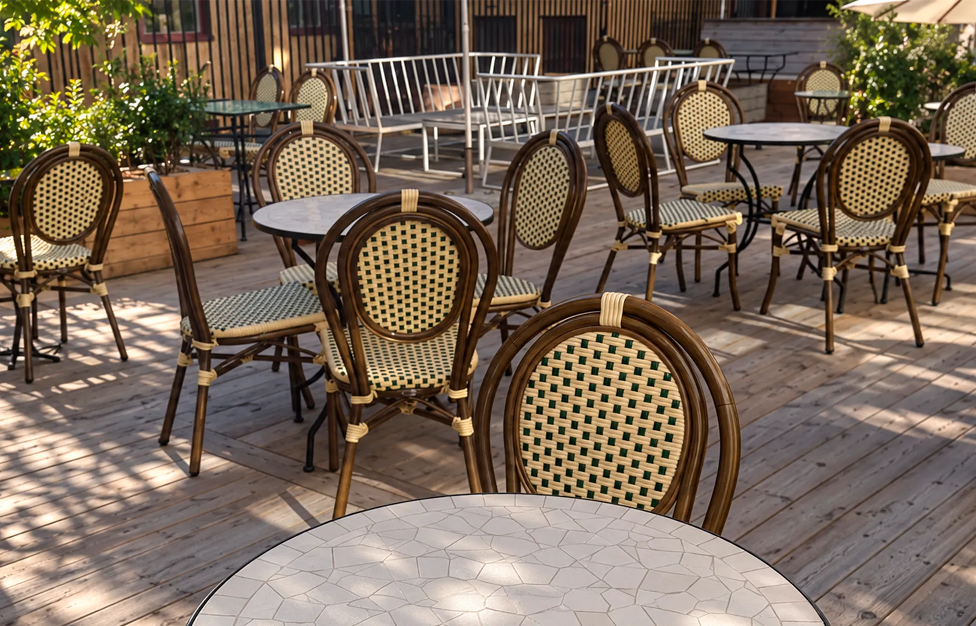 Iris Armless Bistro Chair 6