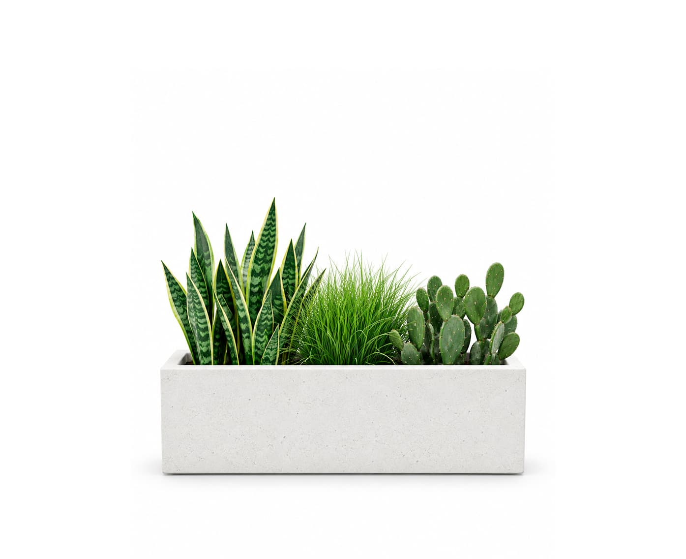 Vertex Rectangular Short Planter
