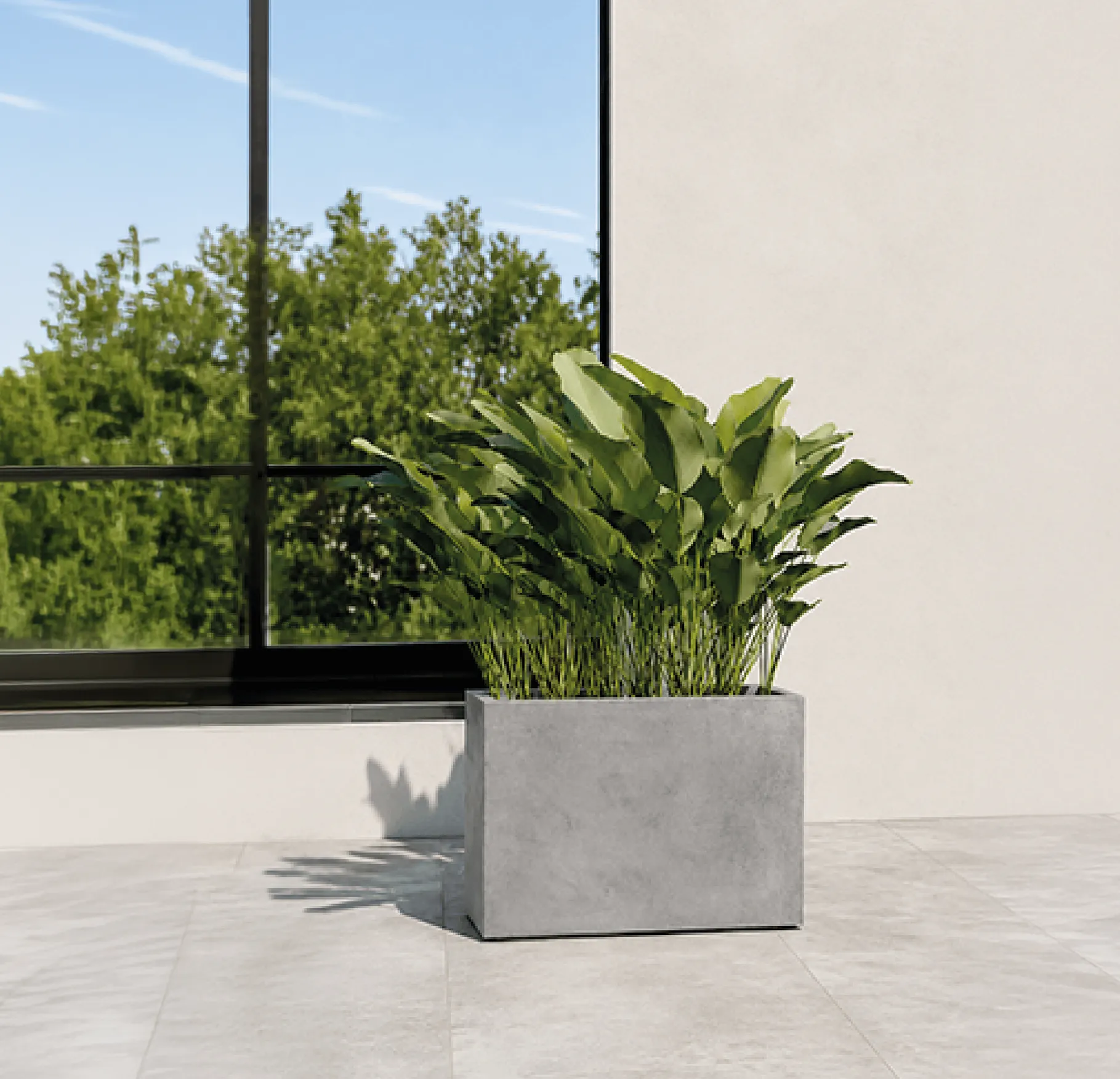 Vertex Rectangular Tall Planter 5
