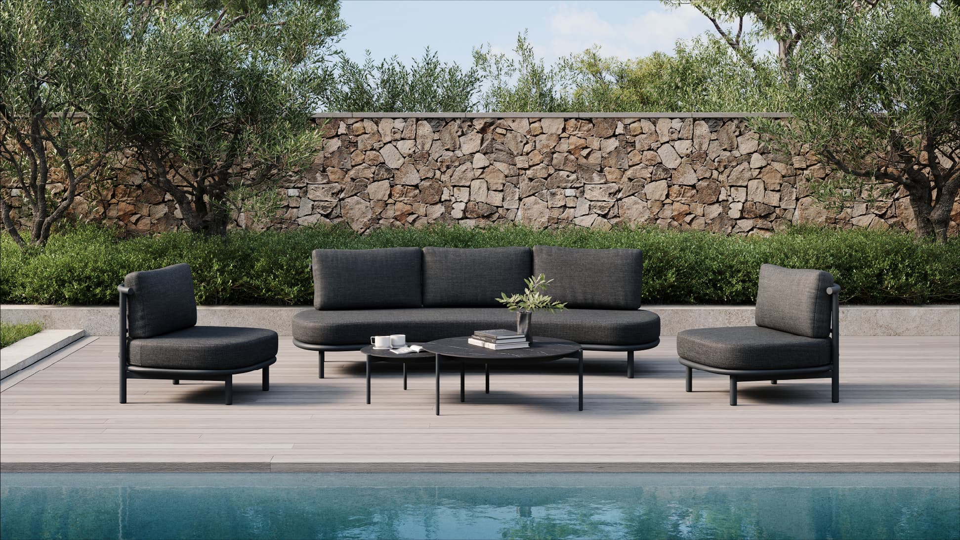 Pebble Coffee Table Set 5