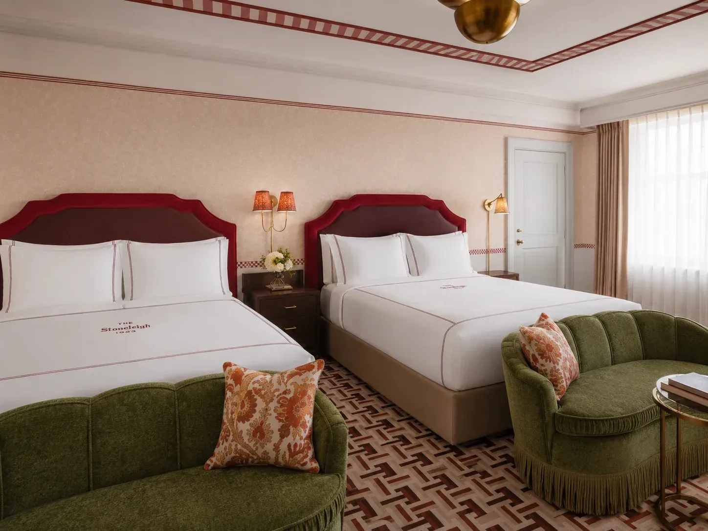 Coordinated custom bed linens