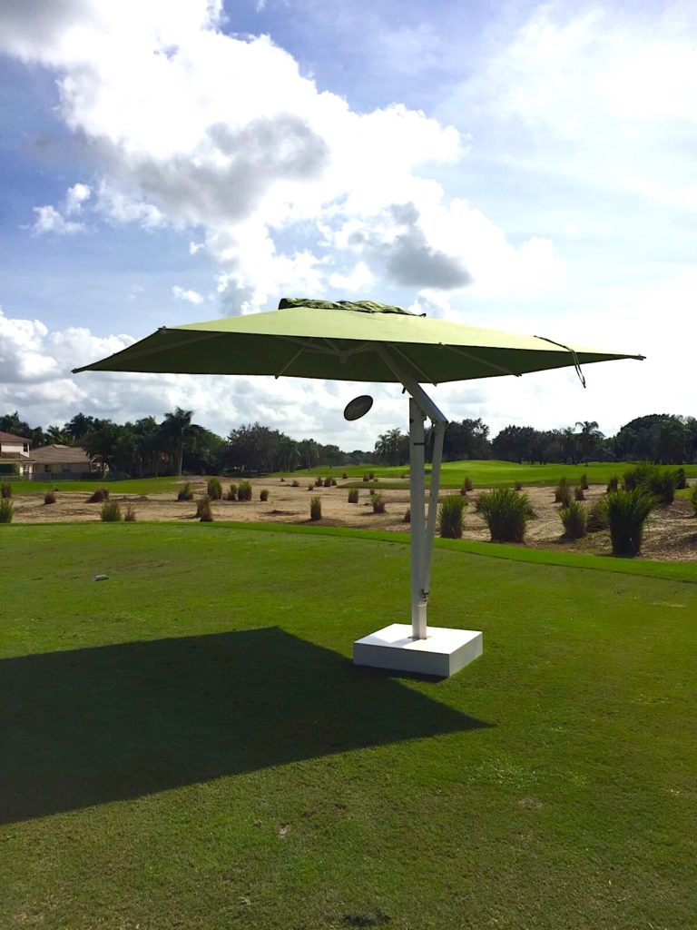 Cantilever Umbrella at Golf Course