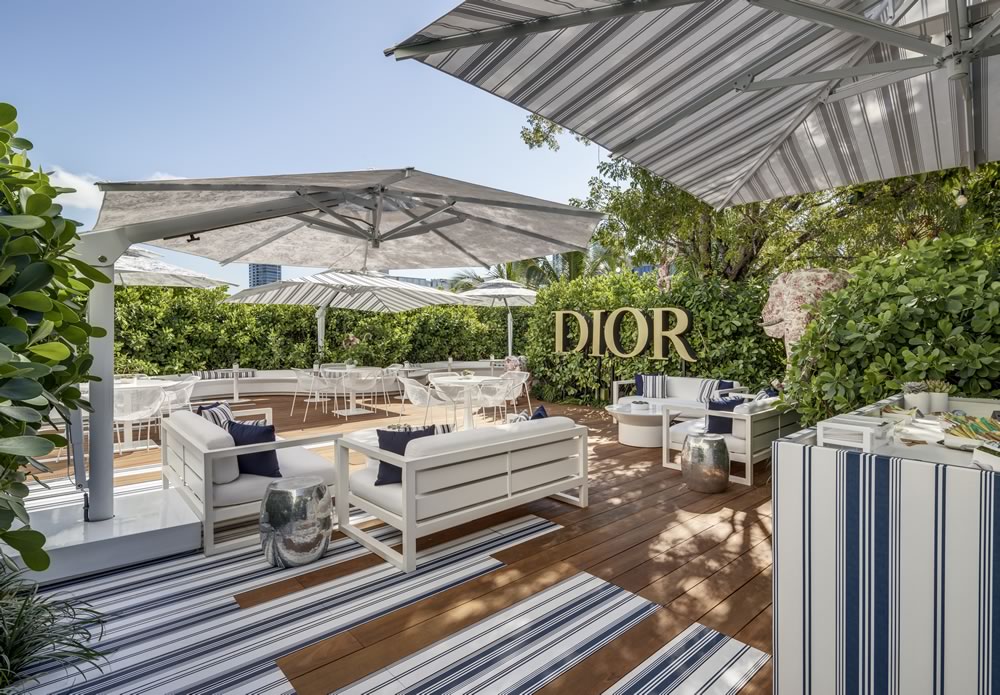 Dior Cafe Umbrellas - Cafe and Restaurant Design ideas
