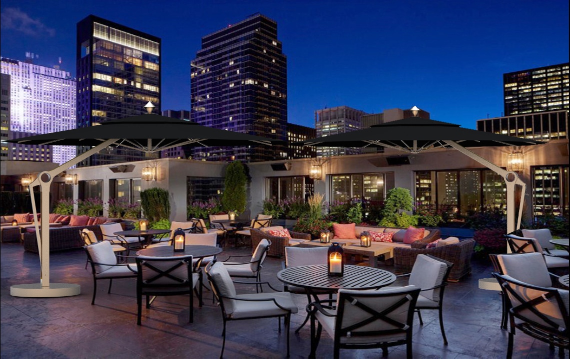 Looking for Something Modern and Different in Your Patio Umbrella?, Render Rooftop new york 1