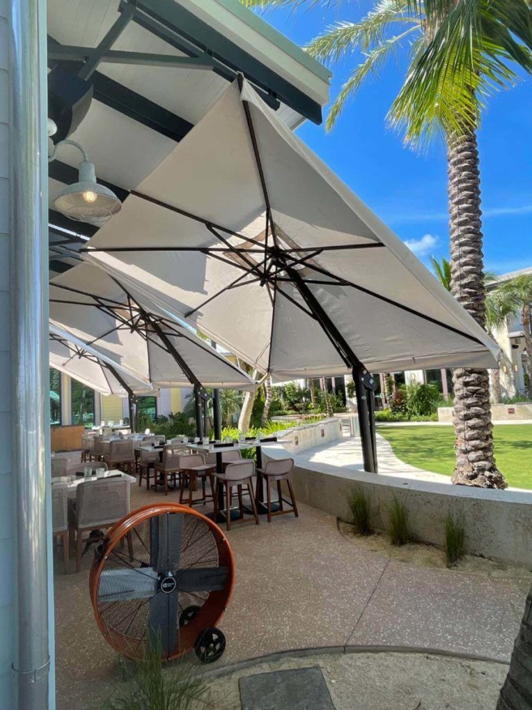 Clean your patio umbrella