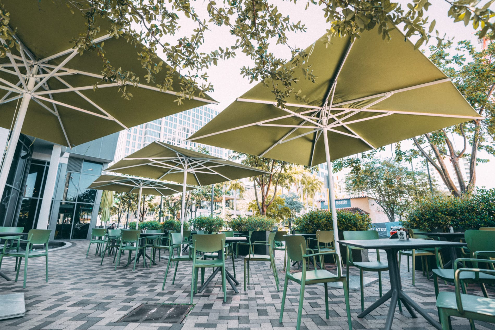 Outdoor Restaurant Umbrellas