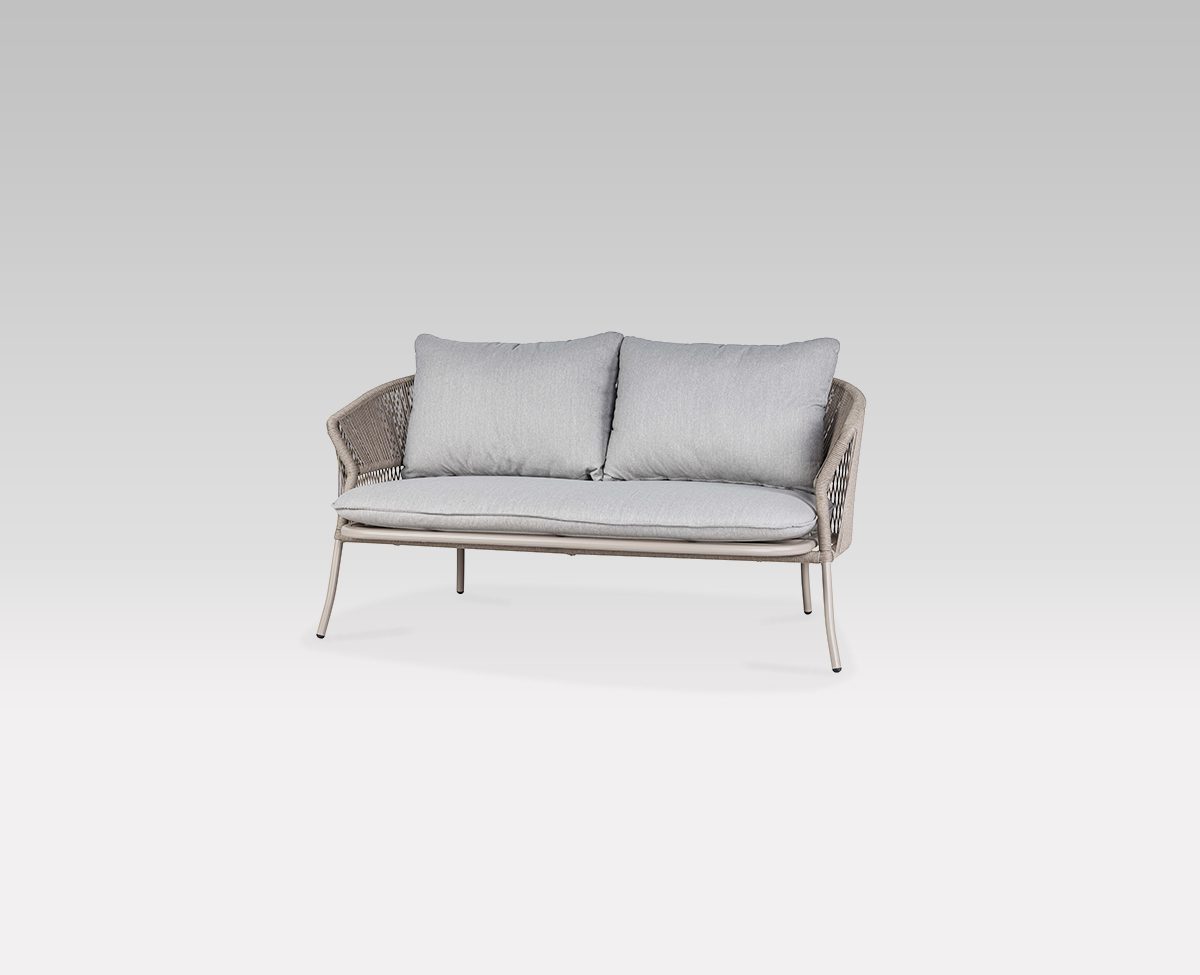 Contemporary comfort with the Reggio Love Seat by Poggesi.